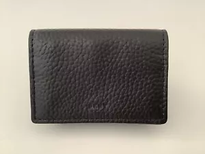 Nuevo Para hombres DKNY Cuero Gris Oscuro Bloqueo RFID Plegable Estuche para Tarjetas en Caja - Imagen 1 de 8