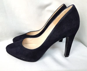 Peter Kaiser Court Shoes Pumps Suede Navy Blue UK7 Worn By Jane McDonald JMD 64 - Picture 1 of 11
