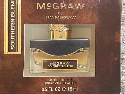 TIM MCGRAW Southern Blend 男式古龙水全新带盒已停产罕见! 0.5 FL OZ — 第 1/4 张图片
