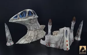Terreno paesaggistico Craftworld stampato in 3D - SET B per giochi di guerra 28 mm/32 mm dipinto - Foto 1 di 11