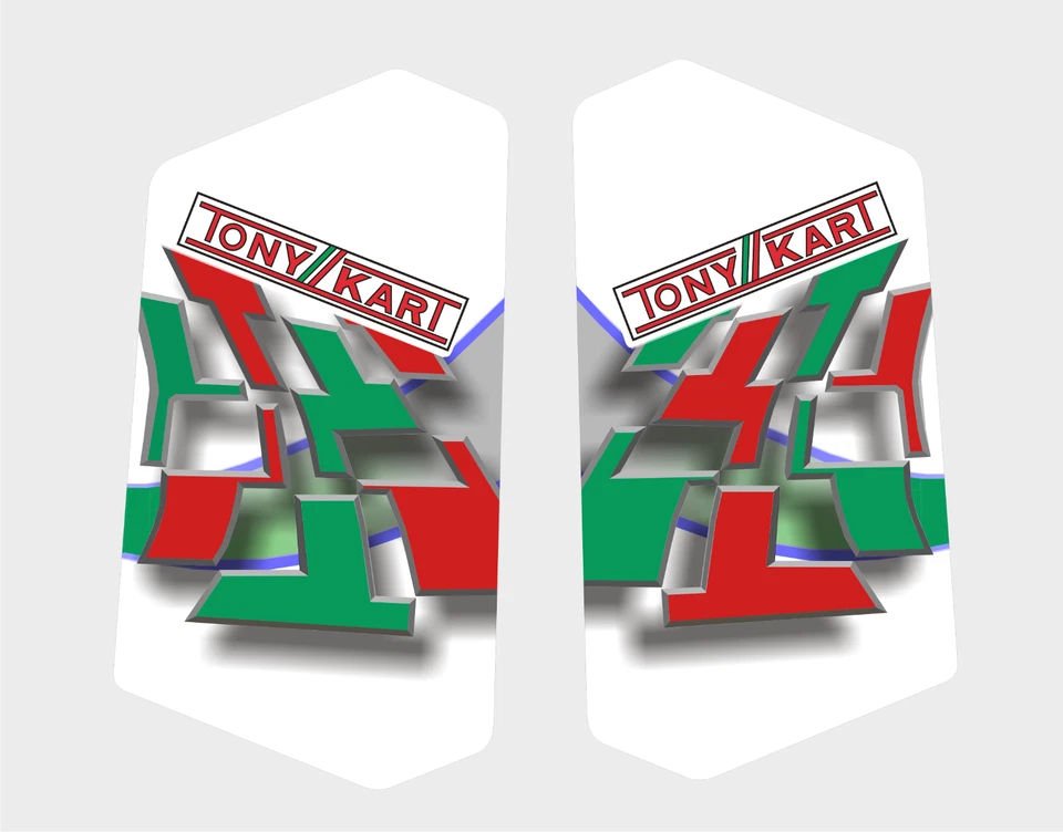Tony Kart Fuel Tank Sticker, Graphic, kart, karting. - image 1 of 1