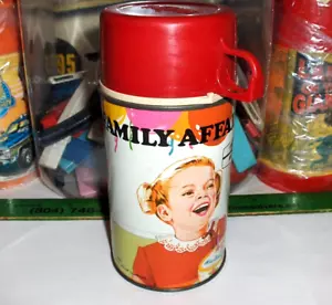 FAMILY AFFAIR`1969`MISS BEASLEY-METAL THERMOS BRAND LUNCHBOX-THERMOS- DECENT - Picture 1 of 10