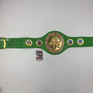 Autographed/Signed Mike Tyson WBC Green Boxing Replica Championship Belt JSA COA - Picture 1 of 4