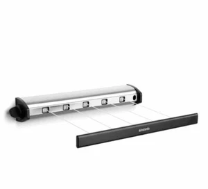 New BRABANTIA Retractable Clothes Line 22m Pull Out Drying Lines Stainless Steel - Picture 1 of 4