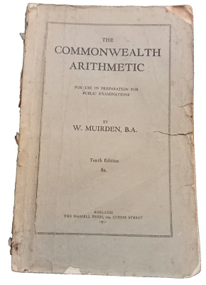 The Commonwealth arithmetict 1951 Text book - Image 1 of 4