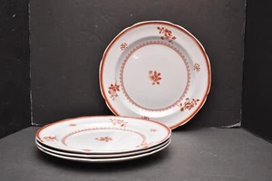 SET 4 Spode Gloucester Red & Gray Dinner Plates (Fine Stone) 10". - Picture 1 of 7