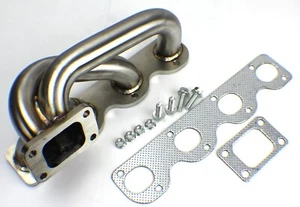 BMW M10 Brushed Stainless Turbo Header Manifold T3 BMW 2002 FITMENT GUARANTEED - Picture 1 of 4