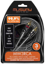 MUSWAY Cable Rca 3 M MW3RCA