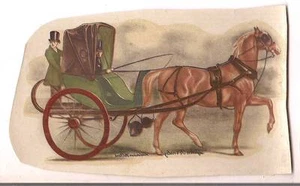 Horse & Carriage Driver Artist John Ferneley Amsterdam Holland Vintage Decal - Picture 1 of 1