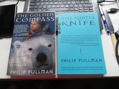 The Golden Compass & The Subtle Knife (His Dark Materials)-Philip Pullman proofs - Image 1 of 2