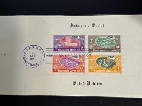 Guatemala stamp SS C180a FDC Cover