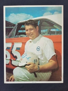1960s NASCAR Tiny Lund Photograph, Racing Pictorial Magazine 8x10 - Picture 1 of 6