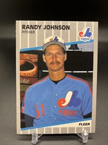 1989 Fleer - Partially Blacked Out Billboard #381 Randy Johnson (RC) - Picture 1 of 2
