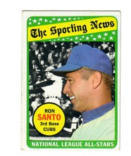 RON SANTO 1969 TOPPS THE SPORTING NEWS #420 $25.00 CHICAGO CUBS HALL OF FAME