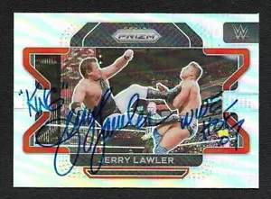 Jerry King Lawler Signed Autograph 2022 Panini Prizm Silver Card - WWE HOF 07 - Picture 1 of 2