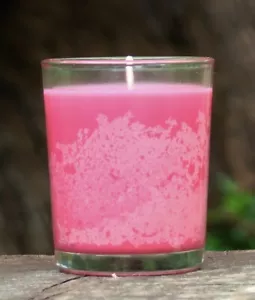 40 hour CERISE PINK CIT RONELLA Natural SOY GLASS JAR CANDLE Mozzie BUG OFF - Picture 1 of 12