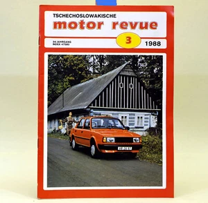 CSSR Motor-Revue Motorrevue 3 1988 Skoda Rapid Jawa Trial Six Days BMX Tatra - Bild 1 von 1