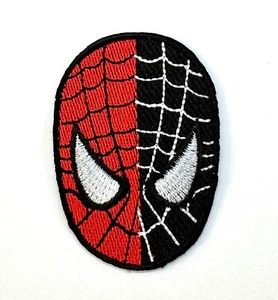Embroidered Patch - Spider-man Mask - Marvel - NEW - Iron-on/Sew-on - Picture 1 of 3