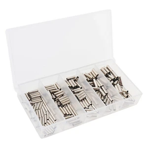 Fishing Line Crimp Sleeves Single Barrel 250Pieces for Saltwater Fishing Leaders - Picture 1 of 8