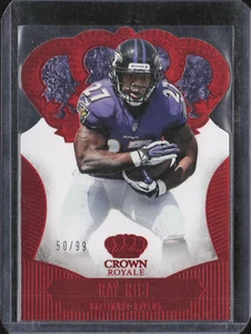 2013 Panini Crown Royale #75 Ray Rice Red (Die Cut Crown) #/99 - Picture 1 of 2