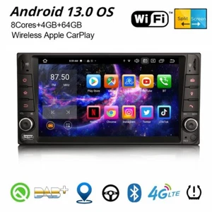 64GB 8-Kern Android 14 DAB+ Autoradio GPS Carplay Toyota RAV4 Corolla Hilux Vios - Bild 1 von 20