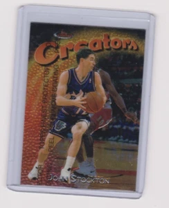 1997-98 Topps Finest #187 John Stockton. Jazz - Foto 1 di 1