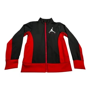 Air Jordan Zip-Up Sweatshirt Boy S (8-10Y) Red/Black Colorblock Jumpman RN#81917 - Picture 1 of 9