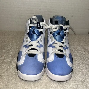 Jordan 6 Retro UNC White University Blue 5.5 Y / Women's 384665-410 - Picture 1 of 13