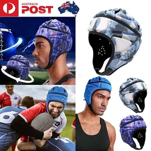 Soccer Football Goalkeeper Helmet Rugby Scrum Cap HeadGuard Roller Protector Hat - Picture 1 of 28