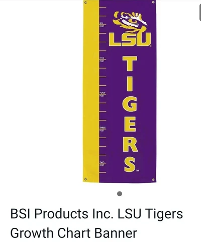 BSI Products Inc. LSU Tigers Growth Chart Banner Cover