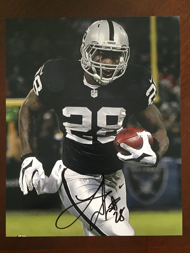 Latavius Murray signed 8 X 10 OAKLAND RAIDERS Photo    - Image 1 of 1