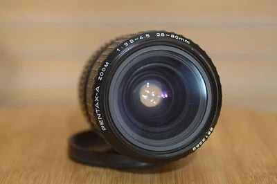 Super Bright Vintage Pentax A 28-80mm 3.5-4.5 PK-Mount lens. - Image 1 of 4