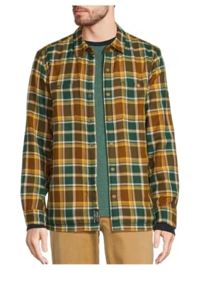 Mens L.L.Bean Fleece-Lined Flannel Long Sleeve Woven Button Shirt Large New - Image 1 of 4