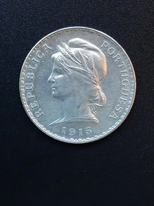 Portugal 1 Escudo Silber 1915 - Bild 1 von 2