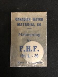 Canadian Watch Material Co. Mainspring for Font (FHF) caliber 30 - Steel