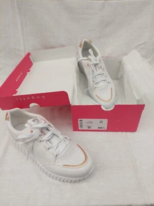 Bugatti Damenschuhe, Sneaker, Größe 40, neu + ungetragen, Weiß mit Kupferfarbe - Bild 1 von 8