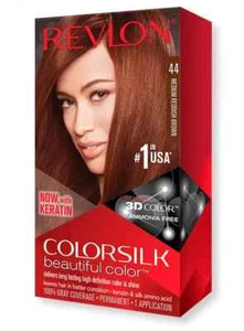 REVLON COLORSILK BEAUTIFUL COLOR LONG LASTING HAIR DYE - MEDIUM REDDISH BROWN 44 - Picture 1 of 1