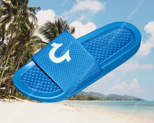 NEU True Religion Herren Größe 7 Hufeisen Logo Sport Sandalen, Sommer/Strand Pantoletten - Bild 1 von 4
