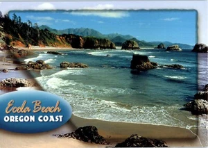 Cartolina Ecola Beach sulla costa dell'Oregon - Foto 1 di 2