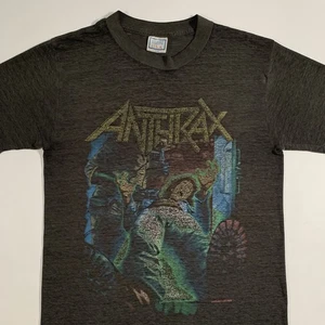 VTG 80s Anthrax Spreading The Disease Tour 1988 T-Shirt Mens Large *Super Thin* - Picture 1 of 10