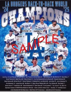 Los Angeles Dodgers 2025 World Series Champs 8x10 Ohtani Yamamoto Freeman Betts - Picture 1 of 1