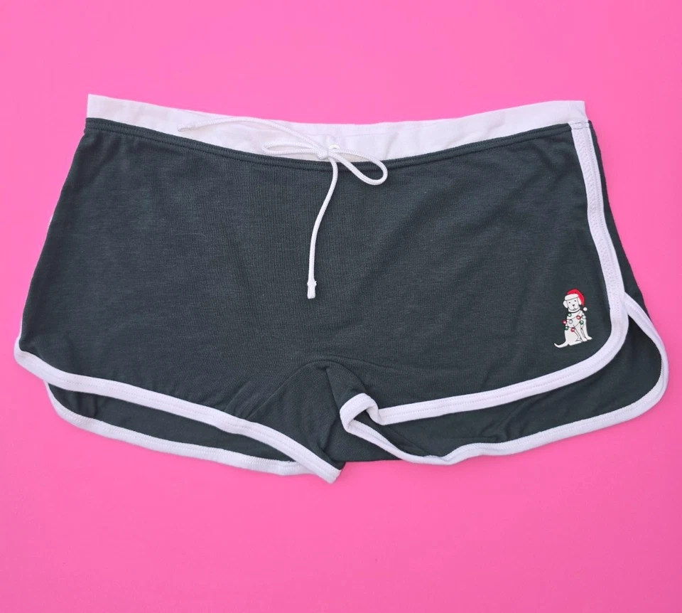 Calcinha Victoria's Secret Pink Dorm Boyshort vermelha azul verde XS S M L XL NOVA COM ETIQUETAS - Imagem 1 de 4