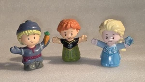 Lot 3Pcs Little People Disney Frozen Elsa Anna Kristoff Action Figures - Imagen 1 de 2