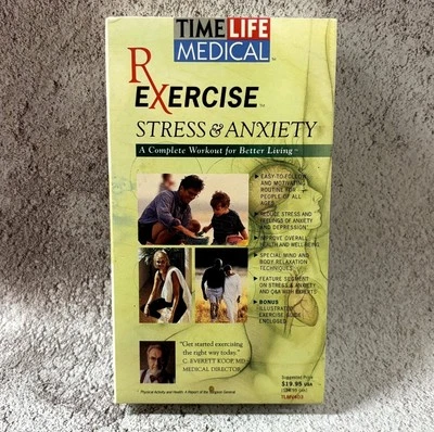 Rx Exercise Stress & Anxiety VHS VCR Video Tape Used Time Life Medical - Image 1 of 4