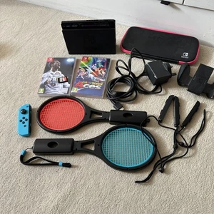 Nintendo Switch 32GB Mario tennis Bundle - Picture 1 of 10