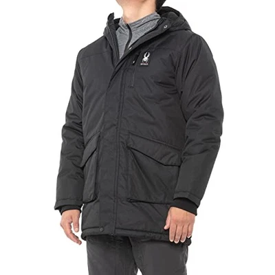 CHAQUETA PARKA SPYDER HOMBRE CON CAPUCHA TALLA M NEGRA Foto 1 de 3