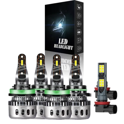 For Honda City 2016-2018 LED Headlights Bulbs Kit High/Low Beam + Fog Light - Image 1 of 4