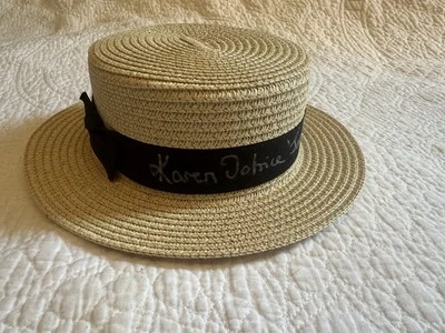 Karen Dotrice Jane Banks Mary Poppins Signed Beckett Authenticated Straw Hat - Image 1 of 4