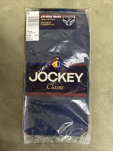 Calzoncillo vintage 2000 NOS JOCKEY CLASSIC para hombre talla 32 azul marino tiro bajo #61683 - Imagen 1 de 7