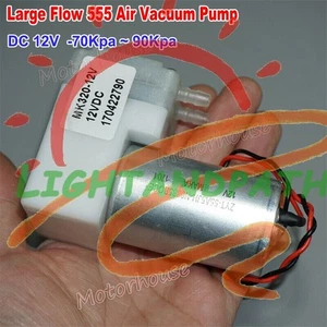 DC 12V Air Vacuum Diaphragm Pump Large Flow Negative Pressure Suction -70KPa~90 - Picture 1 of 11